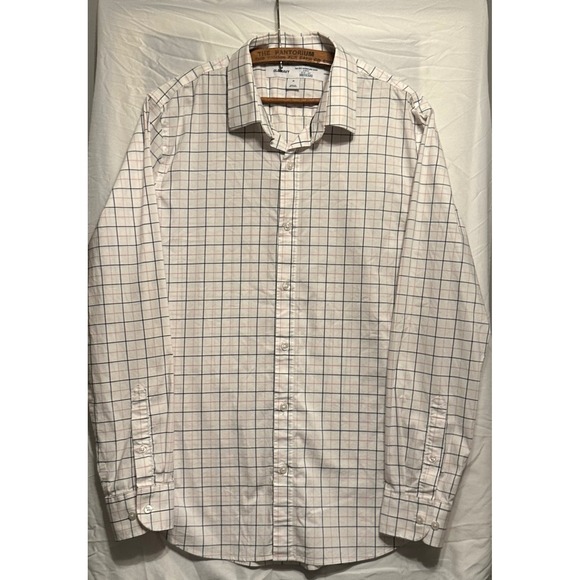 Old Navy Other - Old Navy Pro Signature Slim Fit Button Shirt Mens Medium Built-In Flex Plaid